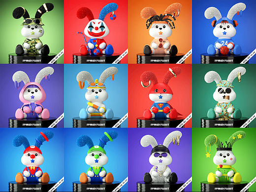 Proud rabbit 傲娇兔｜原创IP设计