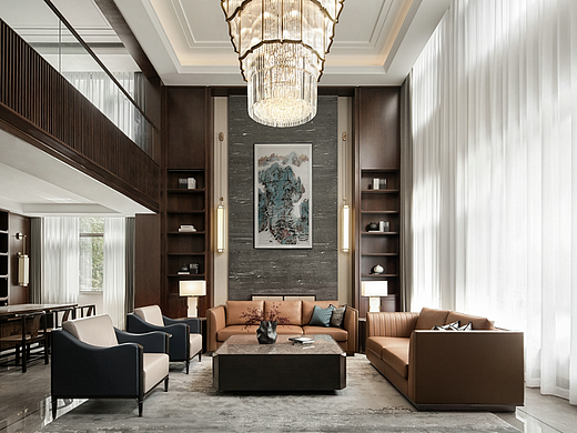 现代新中式别墅