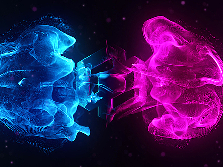 AE模板|彩色流动粒子爆炸标志LOGO演绎动画开场