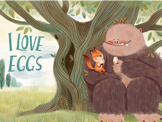 儿童绘本《I LOVE EGGS》