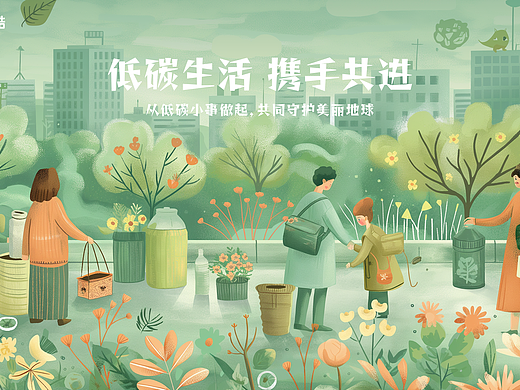 低碳生活 携手共进|从低碳小事做起，共同守护美丽地球