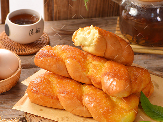 酸奶麻花面包拍摄|美食吐司摄影|电商摄影|×郑州密斯杨