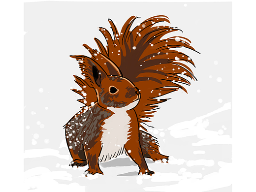 小動(dòng)物和下雪天更配04（個(gè)人主頁(yè)-ZNjM1NzAyNDg=） - 創(chuàng)作習(xí)作 - 站酷設(shè)計(jì)師狐芝士原創(chuàng)素材 - 站酷ZCOOL