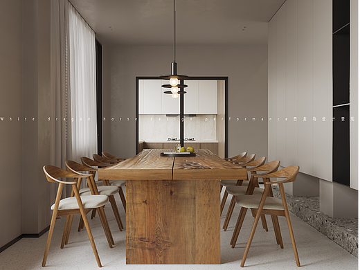 诧寂原木风-白龙马效果图