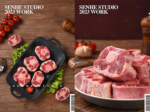 牛尾骨段生鲜肉类拍摄