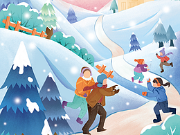 雜志封面插圖兒童插畫