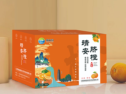 橙子包装赣南脐橙礼盒装