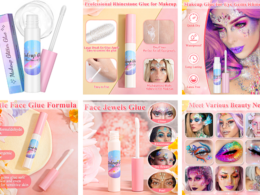 亚马逊主图设计-美妆产品-胶水合集