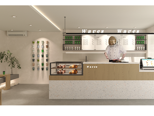 苏州-30平-Waves咖啡店设计