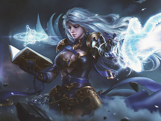 女法师（个人主页-ZNTk2NDcwNjA=） - 游戏原画 - 站酷设计师L_Z_Y原创素材 - 站酷ZCOOL