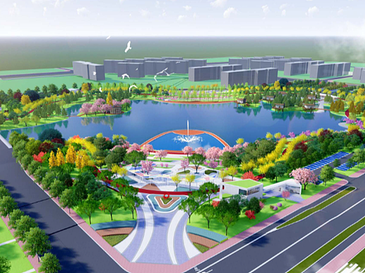 滨湖公园 城市滨水公园 景观设计 建筑设计 规划设计