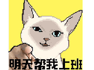 猫咪表情包 --暹罗上班中