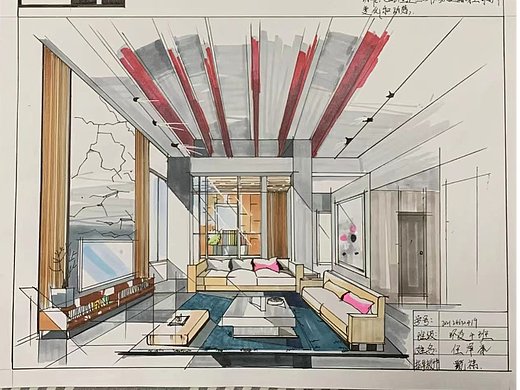 室内效果图手绘
