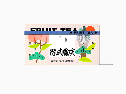 舒式清欢冻干水果茶包装