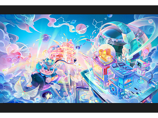 绘王桌面插画大赛|绘·方寸宇宙