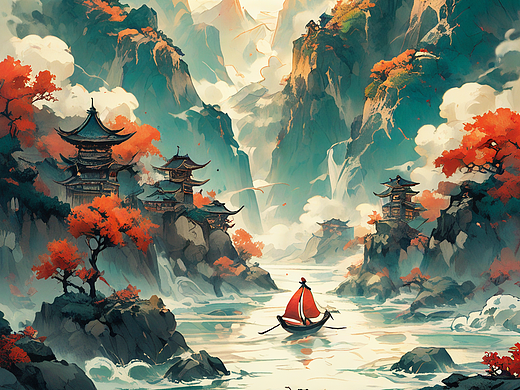 望天门山