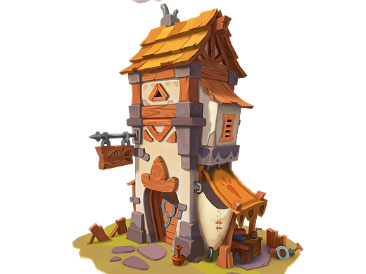 萝卜小屋(手绘低模场景)