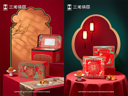 中秋海报 I 华美食品X三甫映画 月饼礼盒海报拍摄