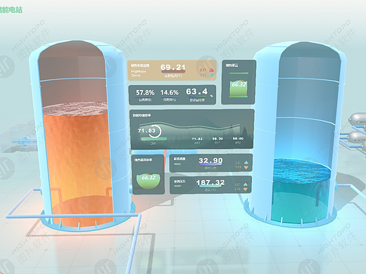 智慧能源_压缩空气储能 3D 可视化