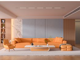 室内客厅场景渲染案例