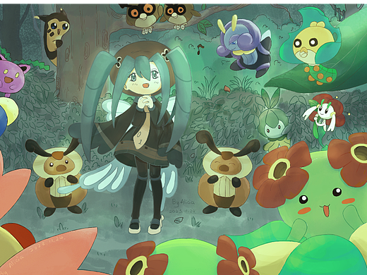 虫系miku 林间音乐会