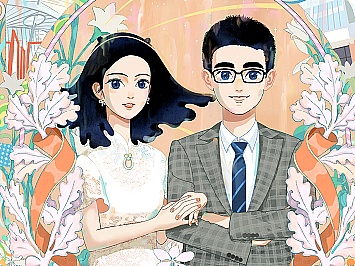 《布莱达的婚礼》婚礼贺卡设计