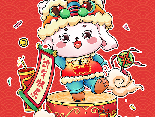 画个兔年小插图