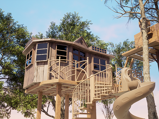 ue5 制作的小木屋