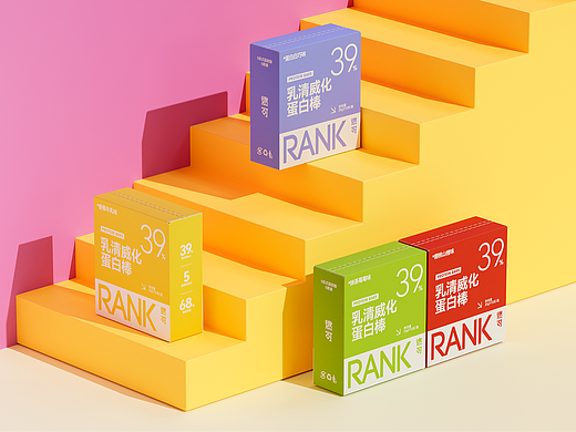 Rank蛋白棒包装设计