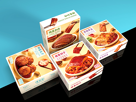 福禄设计/有食欲的预制菜包装设计 食品包装设计