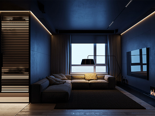 現代風格下的日出和日落