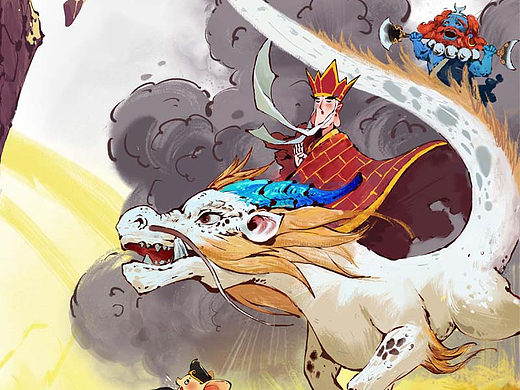 西游记龙年海报（个人主页-ZNjc4MzA0OTY=） - 创作习作 - 站酷设计师渔夫_fishman原创素材 - 站酷ZCOOL
