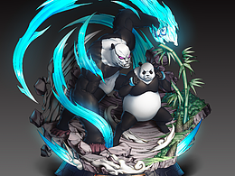 咒术回战熊猫gk设计，两年前