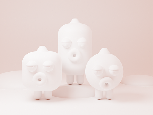 blender练习-萌三兄弟（个人主页-ZNjU3MDU2NDQ=） - 人物/生物 - 站酷设计师jokerer而已原创素材 - 站酷ZCOOL