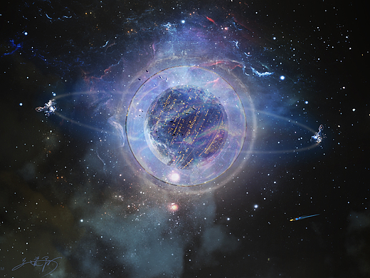 科幻场景概念设计—《虬龙星》外景-方案三