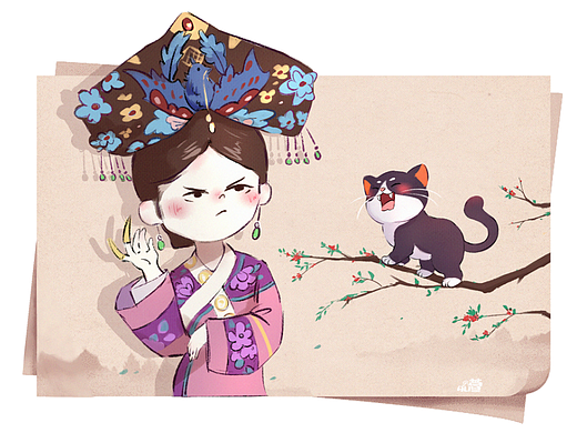 我就喜欢你看不惯我又干不掉我的样子—儿童插画