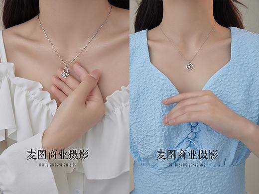 产品摄影 饰品项链模特拍摄 无头风项链模特拍照 摄影