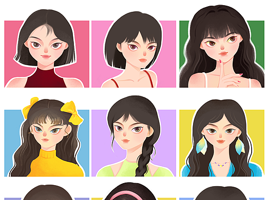 插画头像合集