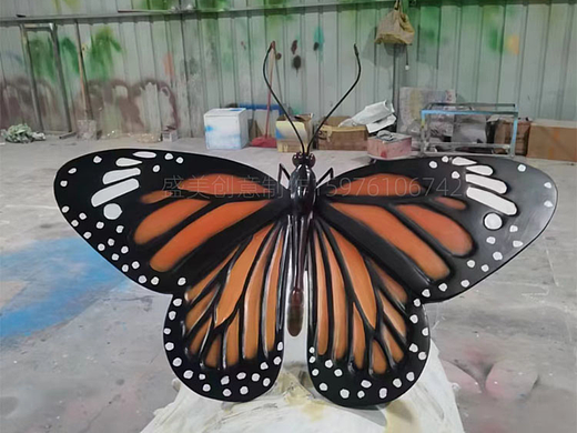 仿真蝴蝶模型 花园小区学校绿地仿真昆虫摆件