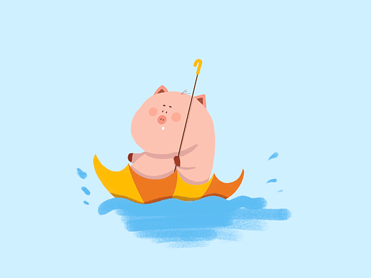 小猪在划水（个人主页-ZNjMwMDg2NDg=） - 儿童插画 - 站酷设计师憨子梅原创素材 - 站酷ZCOOL