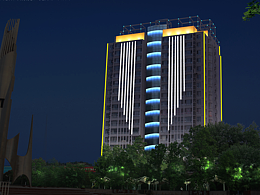 住宅楼夜景亮化