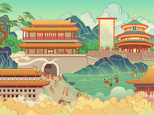 古来游-北京 超长画卷