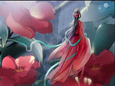 今朝一朵堕阶前