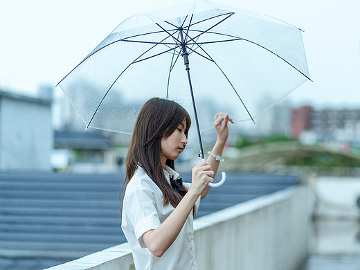 雨天的JK日系人像写真