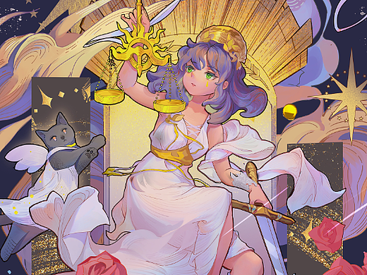 原创星座系列｜猫猫与十二星座之天秤座