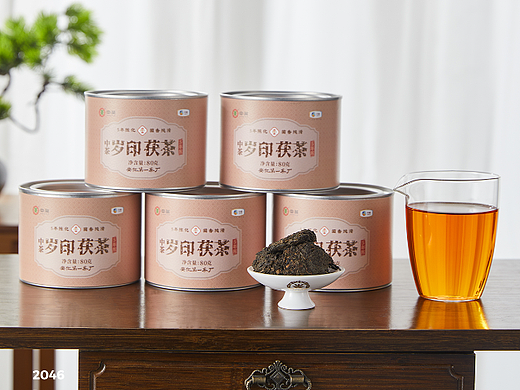 《中茶》五年陈 茶叶拍摄 | 长沙黑衣人摄影