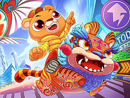 旭小熊場景插畫 | 封面設(shè)計