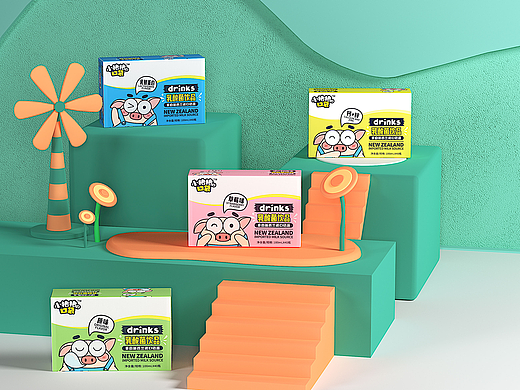 儿童食品建模渲染