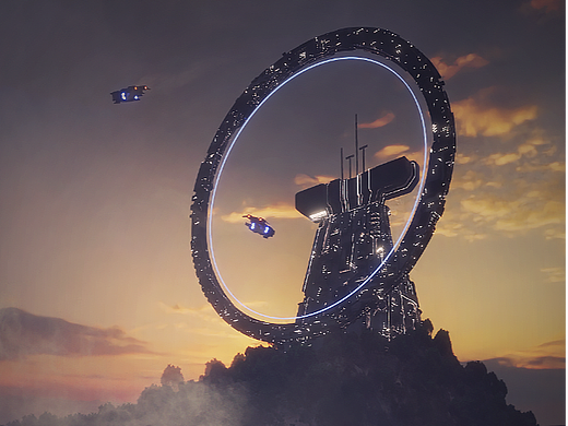 科幻场景小练习（个人主页-ZNjQwMzA2NzI=） - 场景 - 站酷设计师EasonPan原创素材 - 站酷ZCOOL