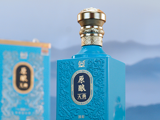 白酒详情页~泸州老窖原酿天典浪彩酒详情页设计
